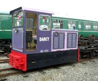 image: Baguley Drewry 3753 "Darcy" outshopped in her new livery