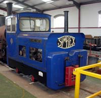 image: Motor Rail 11177 in the Running shed, shortly after arrival